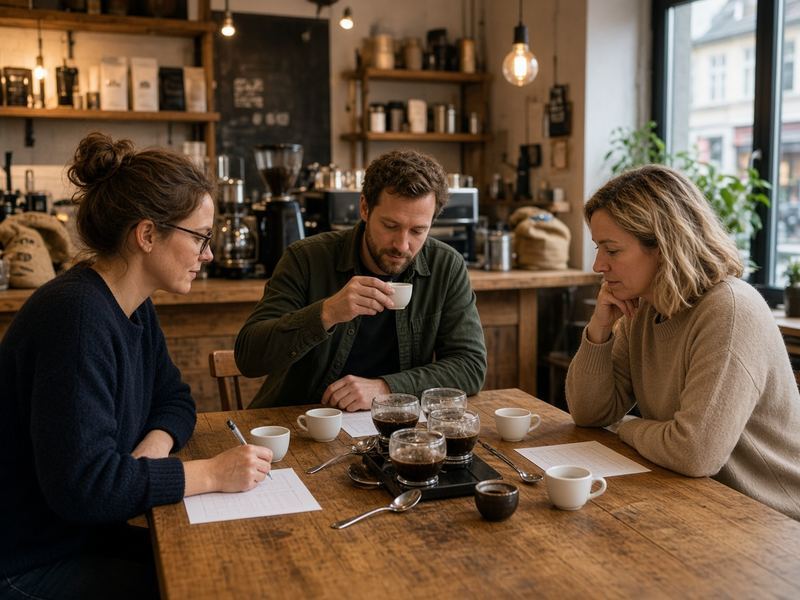 Cupping nights at Urban Harbor Roastery