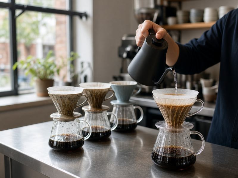 Filter flights at Urban Harbor Roastery