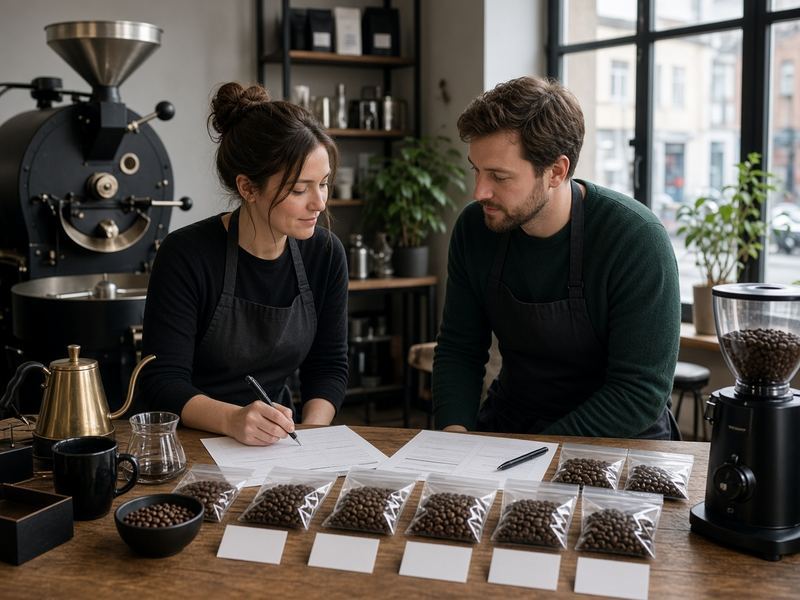 Wholesale intro at Urban Harbor Roastery